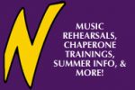 Thumbnail for the post titled: Rehearsals, Trainings, Summer Info, & More